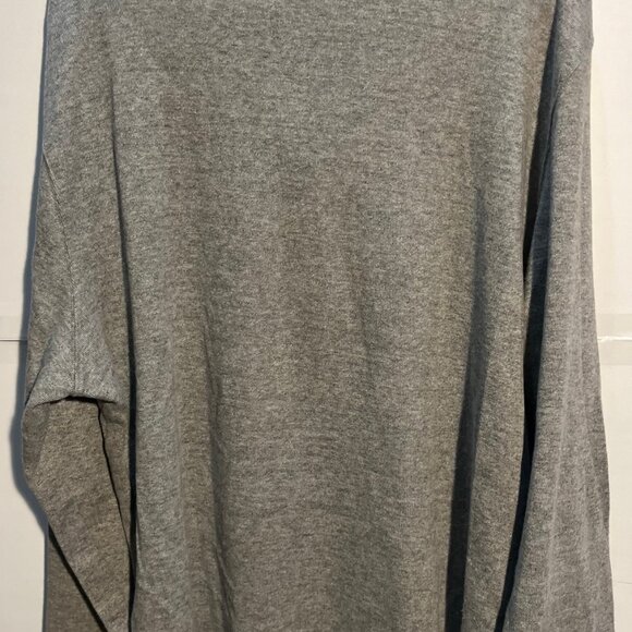 Polo Ralph Lauren Jumper Mens XXL Grey Half Zip Pullover Sweater Estate Rib Pony - Picture 2 of 4